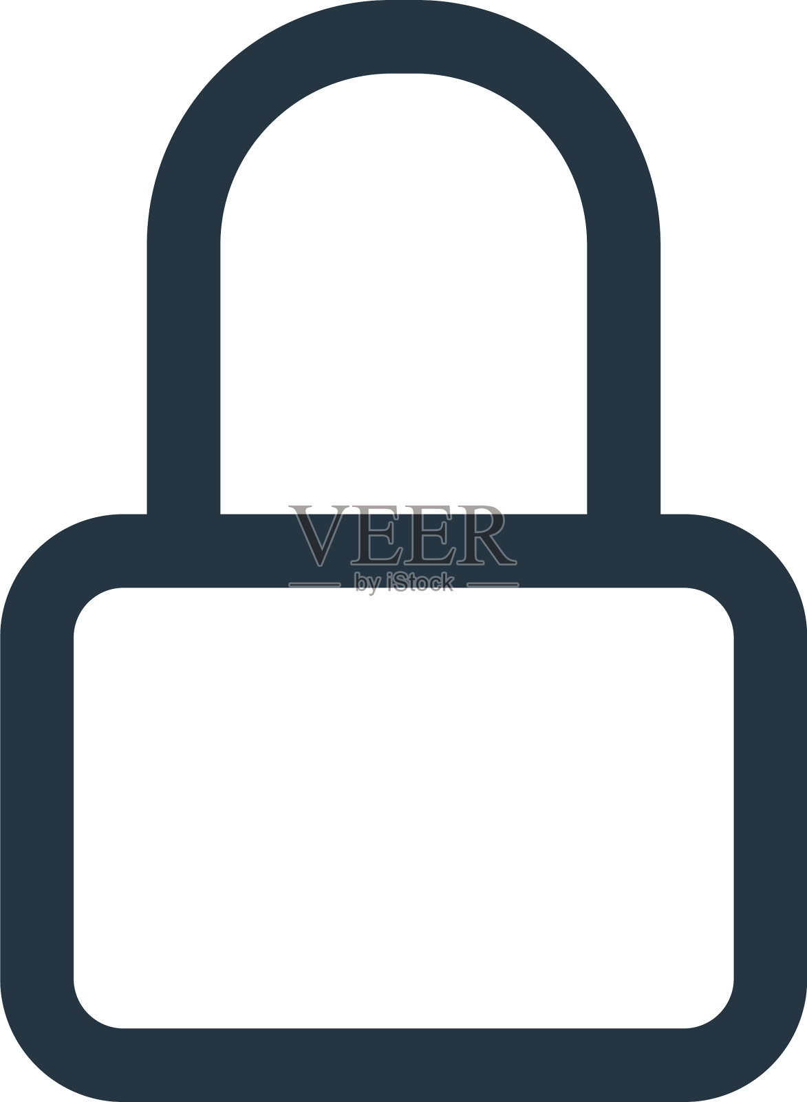 挂锁图标挂锁可编辑笔划挂锁图标素材