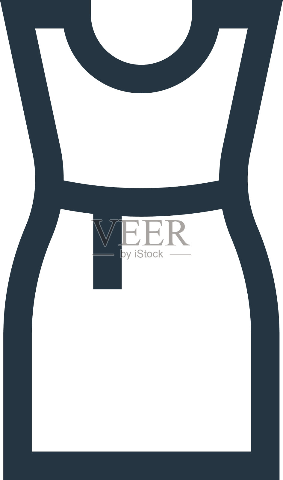 着装图标着装可编辑笔触着装线性设计元素图片