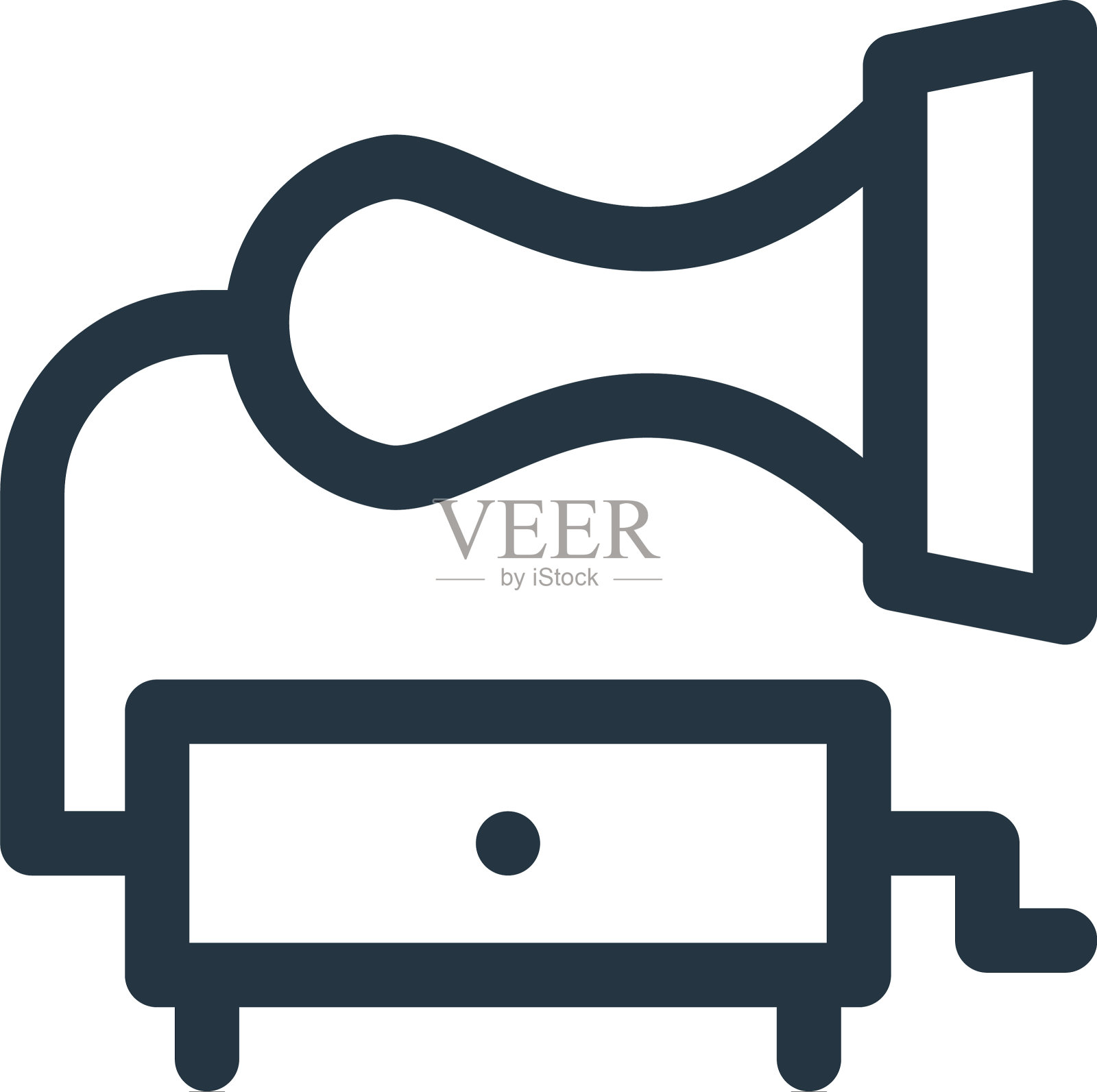 留声机图标孤立的白色背景图标素材