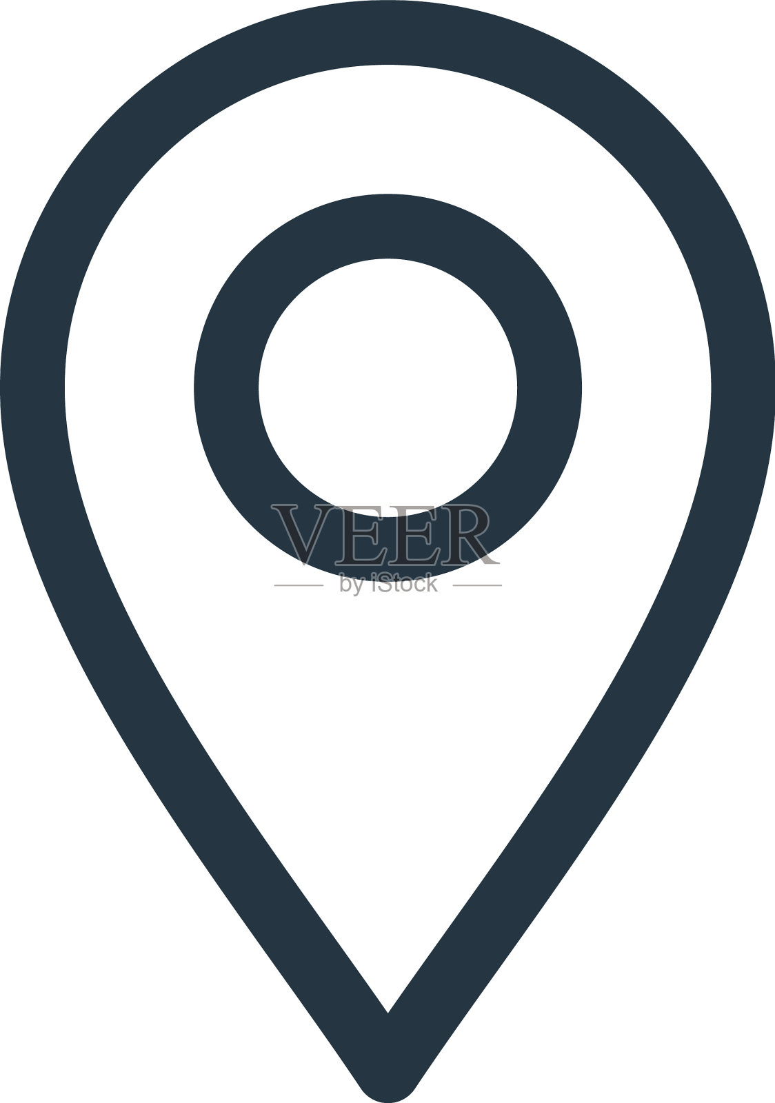 位置图标位置可编辑笔画位置图标素材