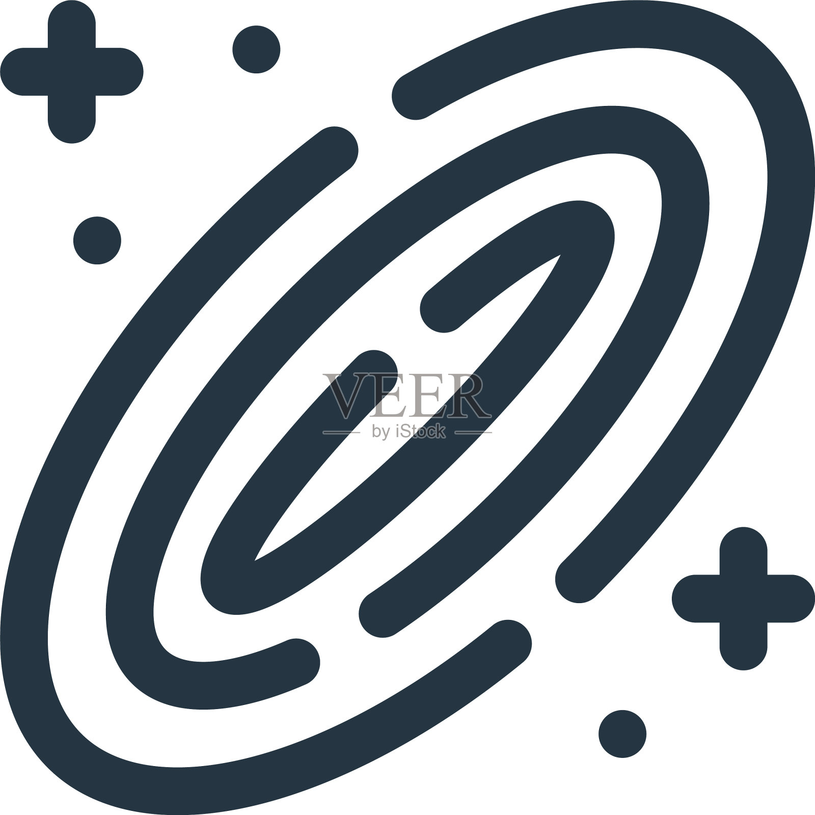 银河图标银河可编辑笔划银河线性设计元素图片