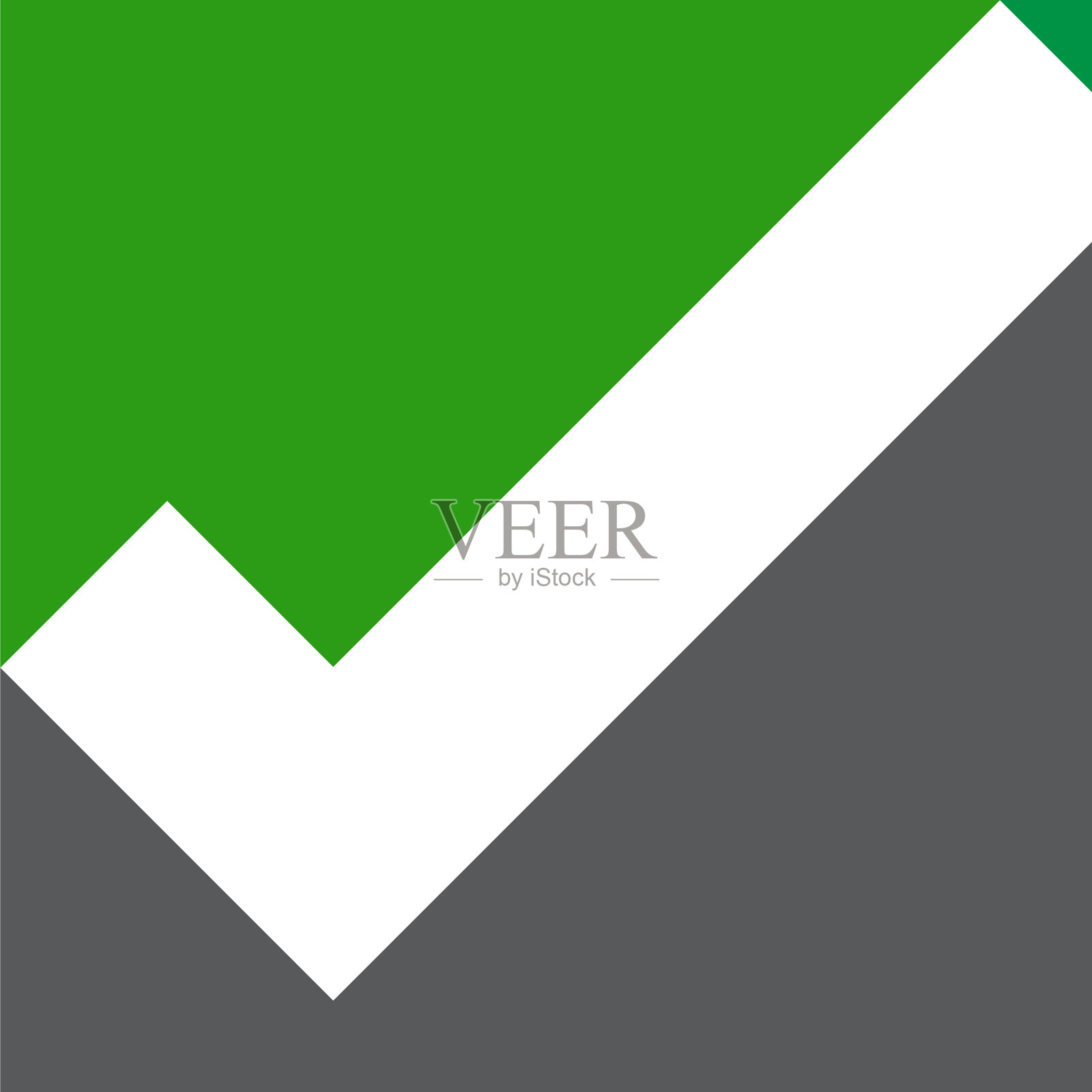 检查标记v字母标志设计元素图片