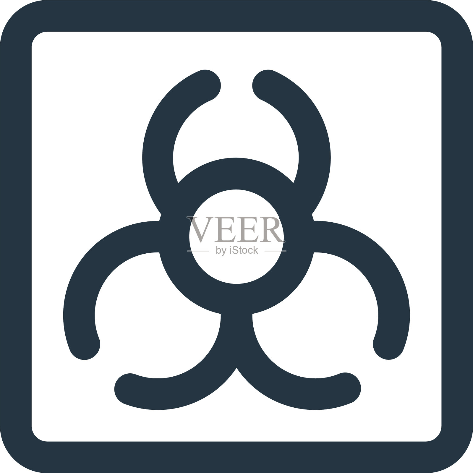 生物危害图标孤立在白色背景上图标素材