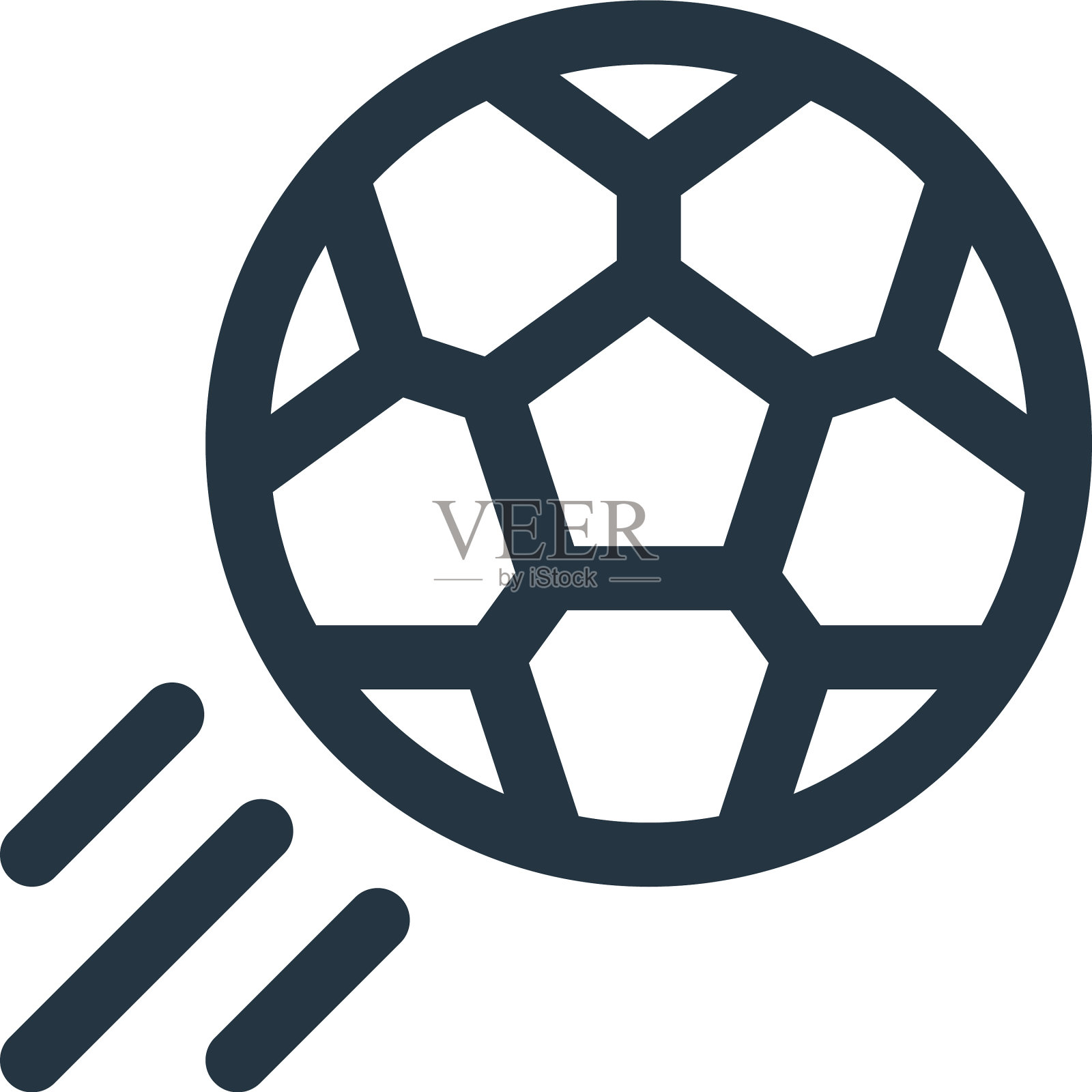 足球图标足球编辑中风足球图标素材