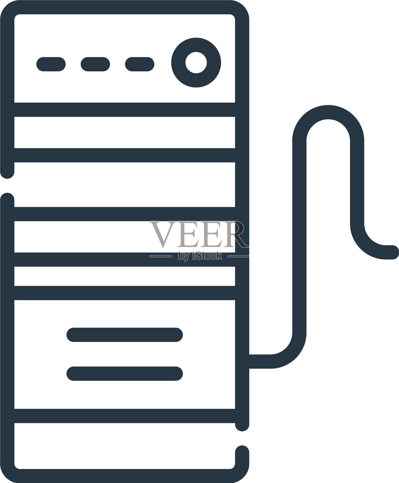 电脑塔图标电脑塔可编辑图标素材