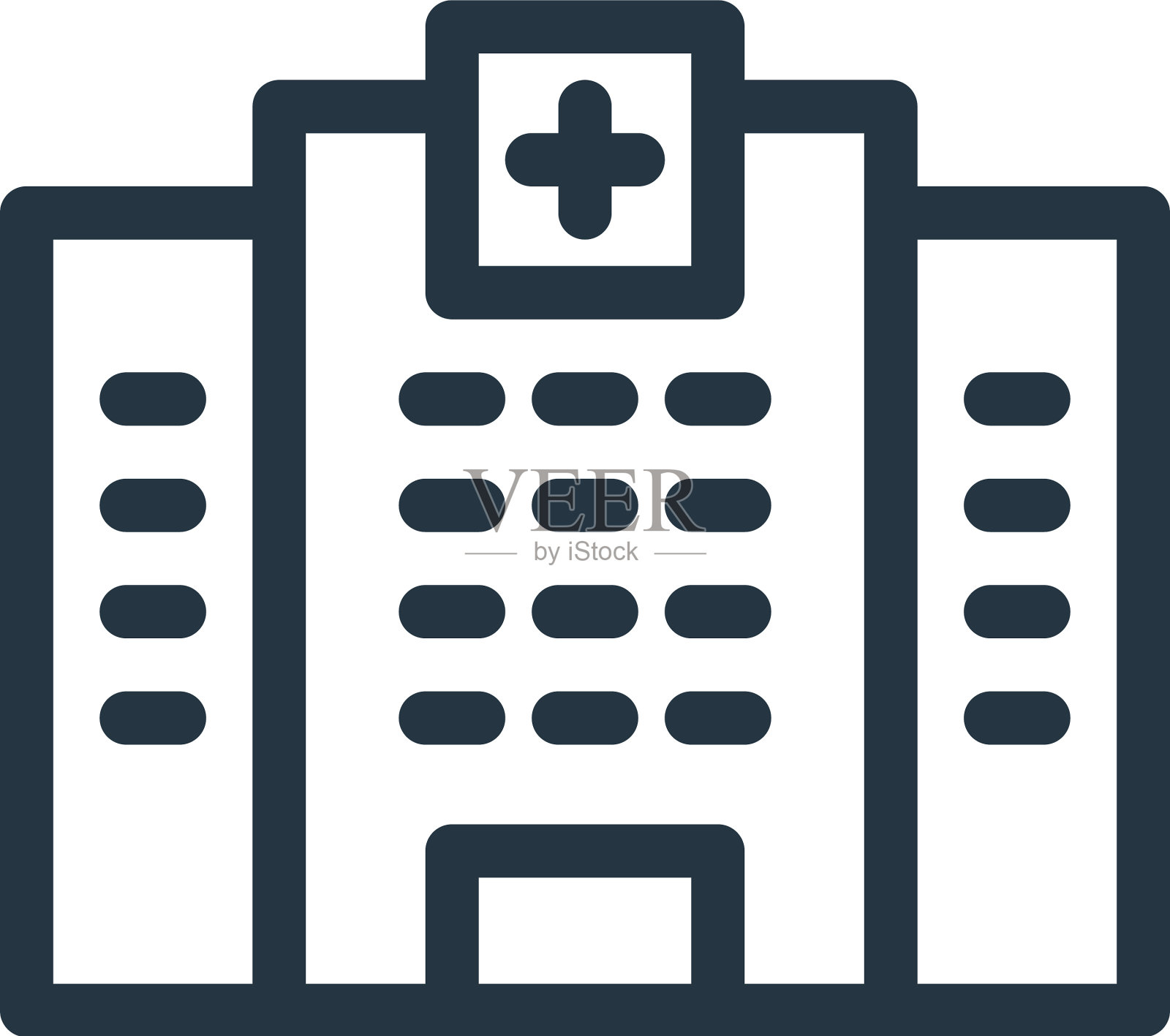 医院图标医院可编辑中风医院图标素材