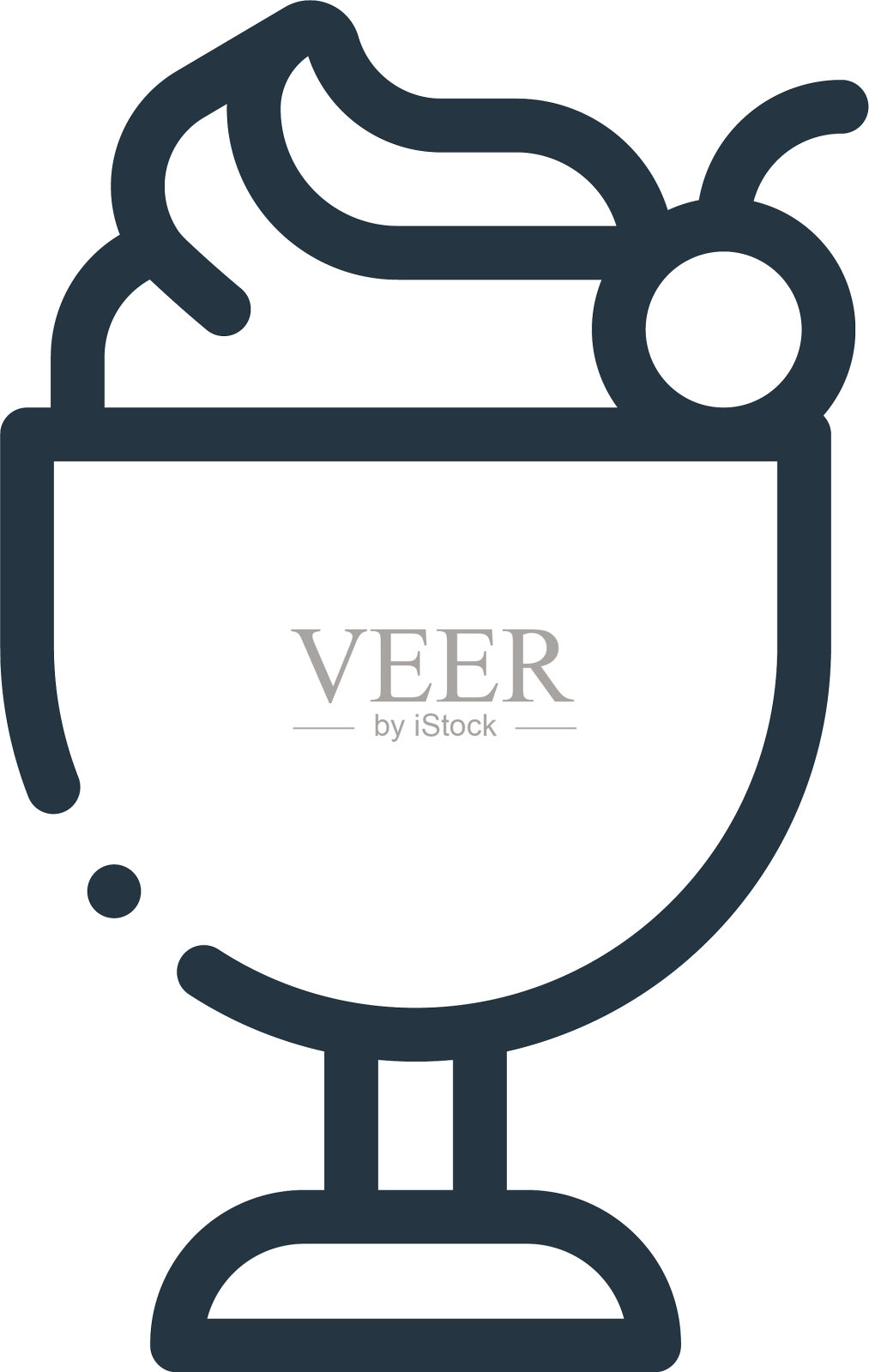 雪糕杯图标雪糕杯可编辑stroke图标素材