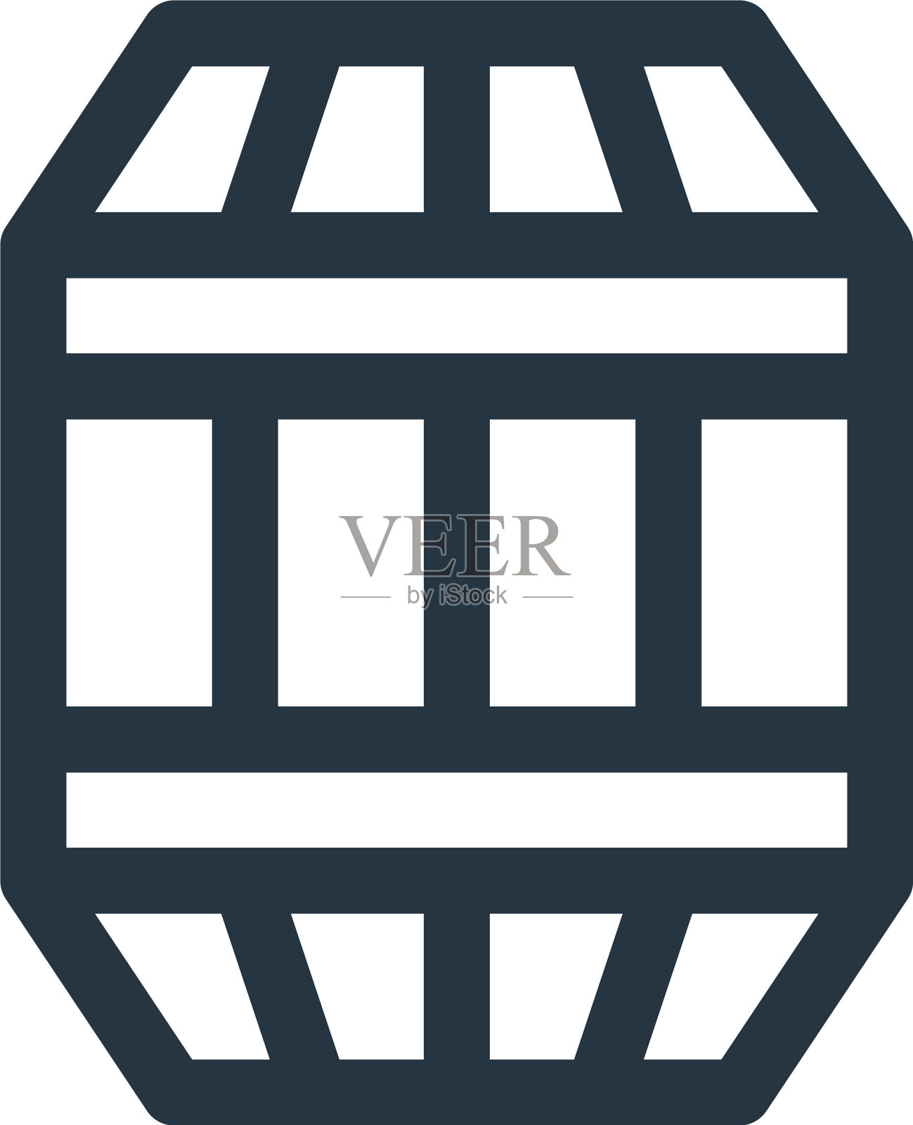 桶图标桶可编辑的行程桶线性图标素材