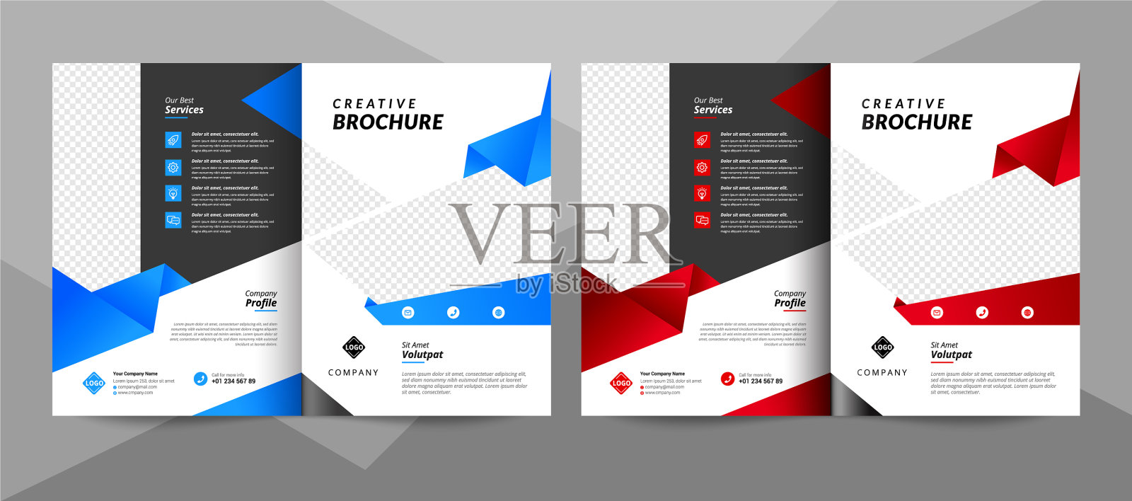 创意企业业务手册模板设计模板素材