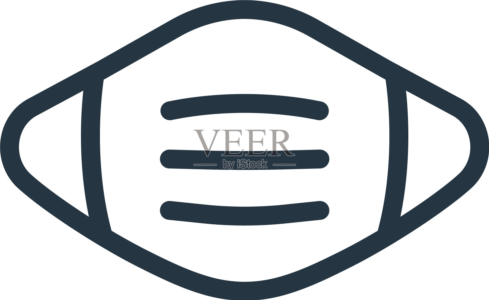 遮罩图标遮罩可编辑的描边遮罩线性符号图标素材