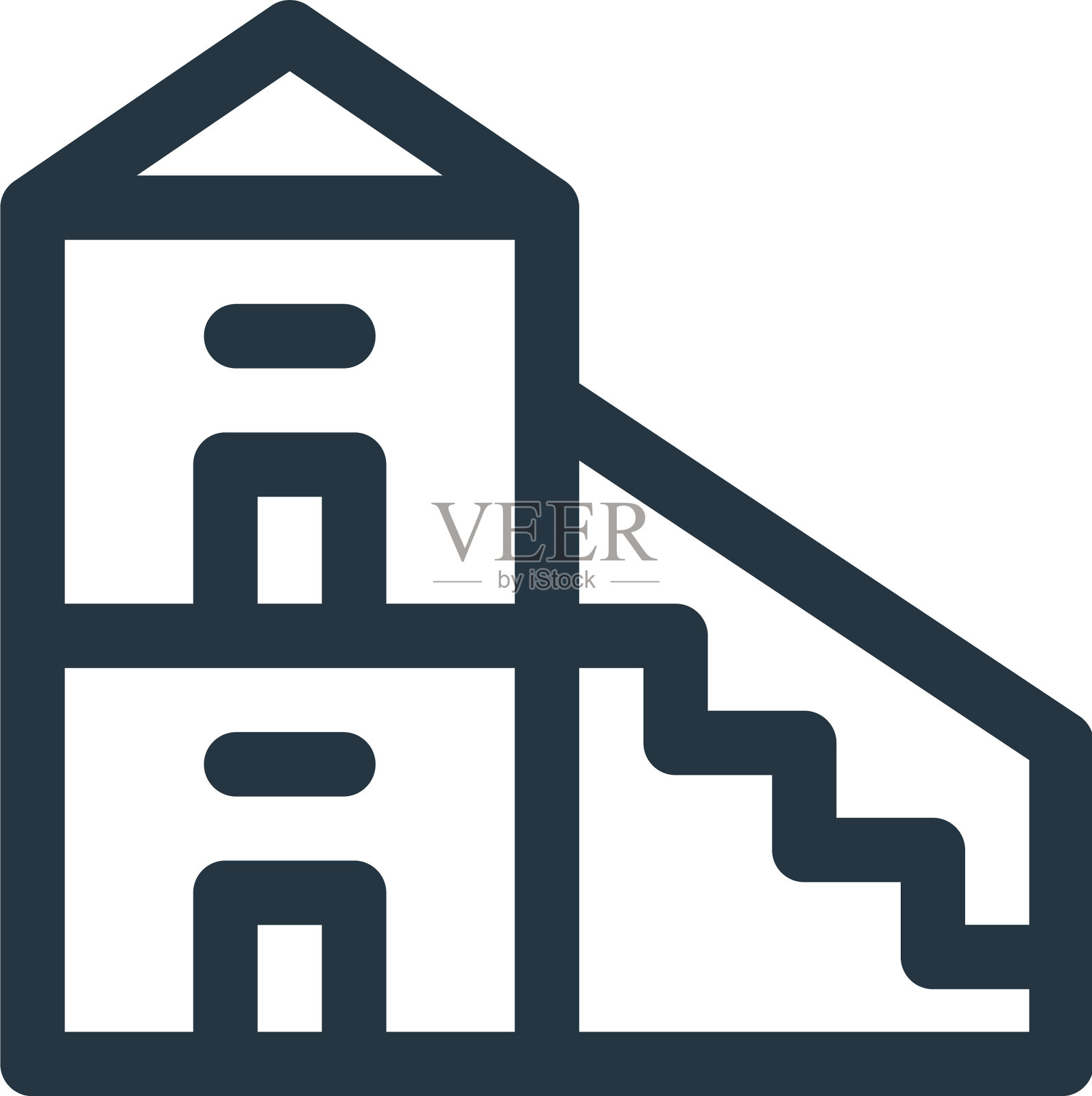 双工图标双工可编辑笔画双工线性图标素材