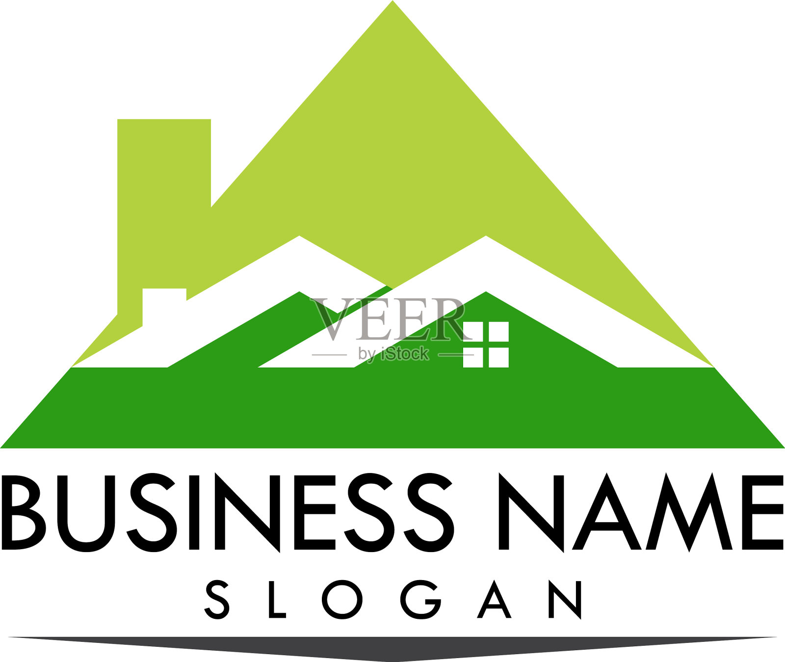 房地产标志模板插画图片素材