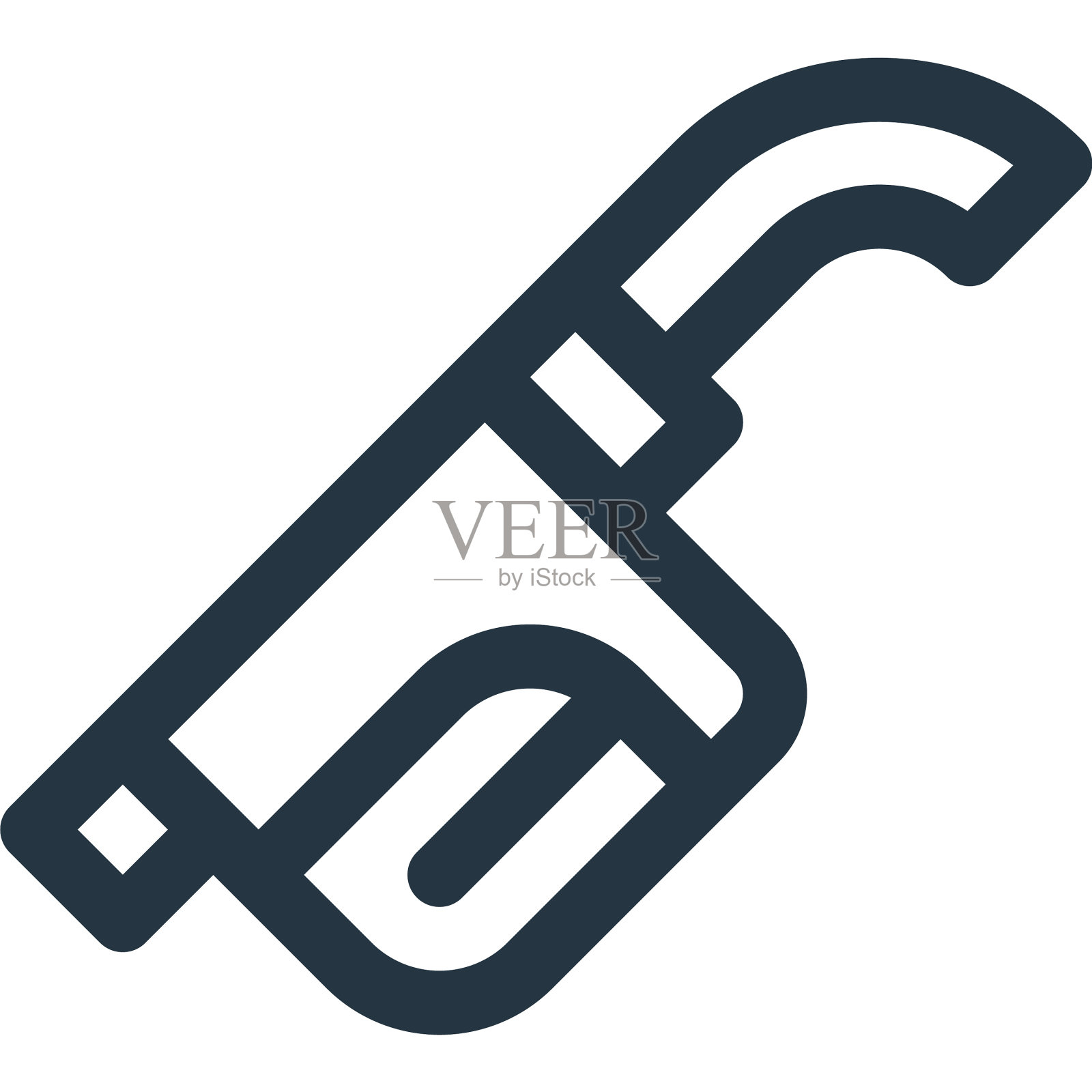 气泵图标隔离在白色背景上设计元素图片