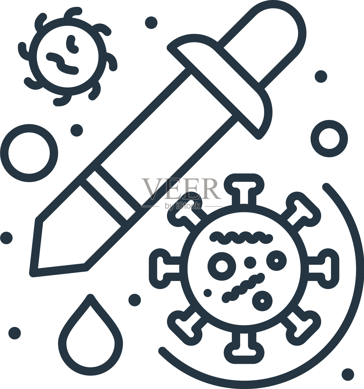 可编辑的中风疫苗设计元素图片