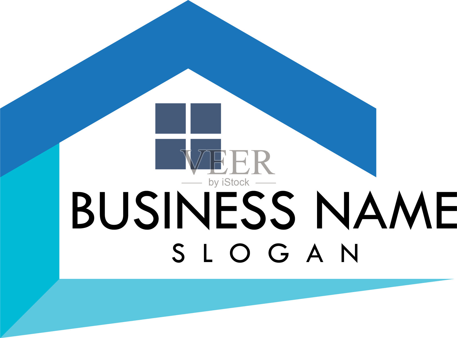 房地产标志模板插画图片素材