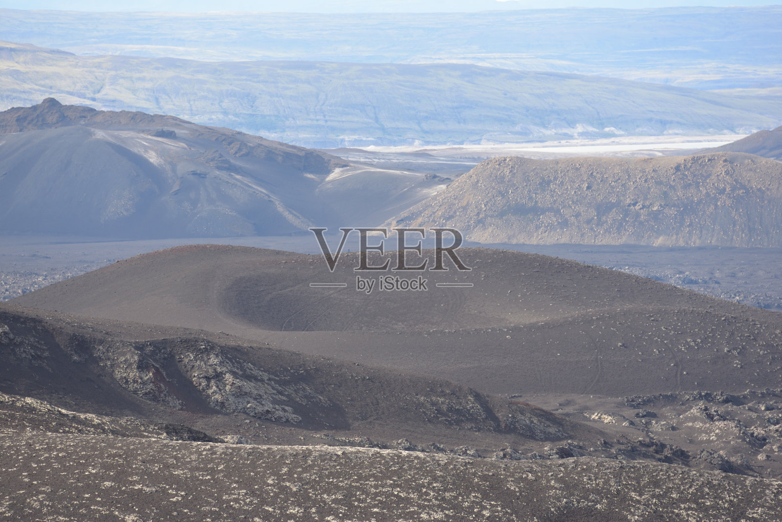 冰岛的海克拉火山照片摄影图片