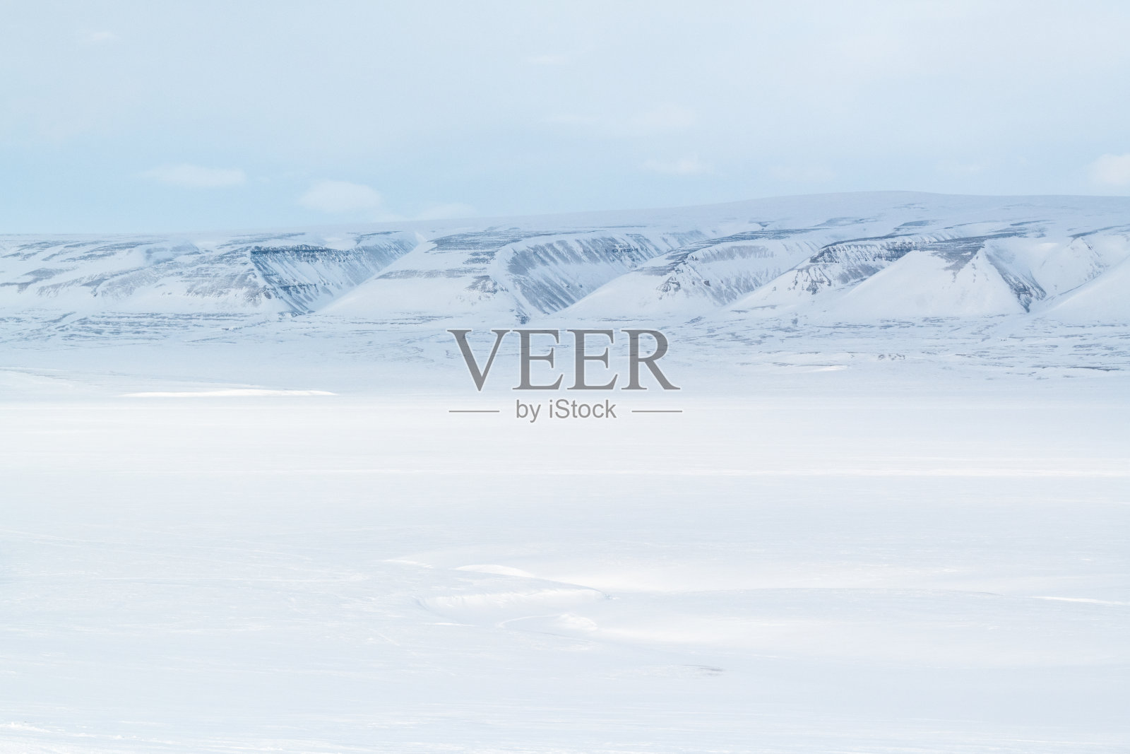 斯瓦尔巴特群岛在冬天照片摄影图片