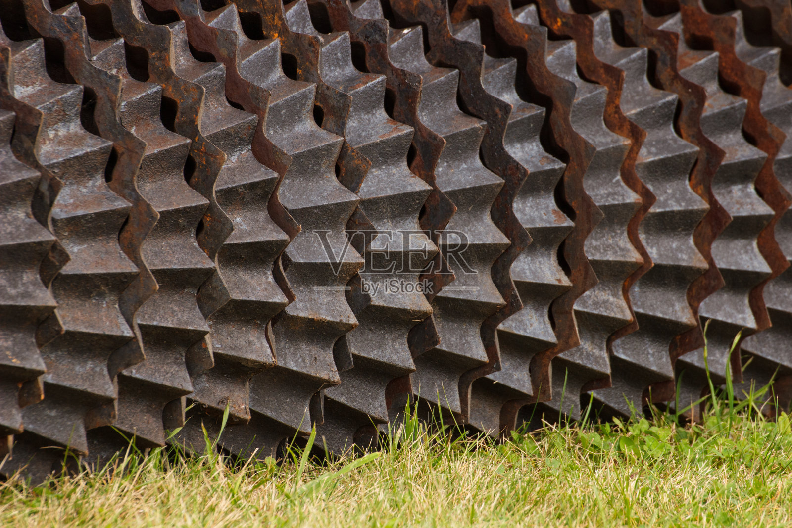 部分农业圆盘耙，现代农业技术理念照片摄影图片