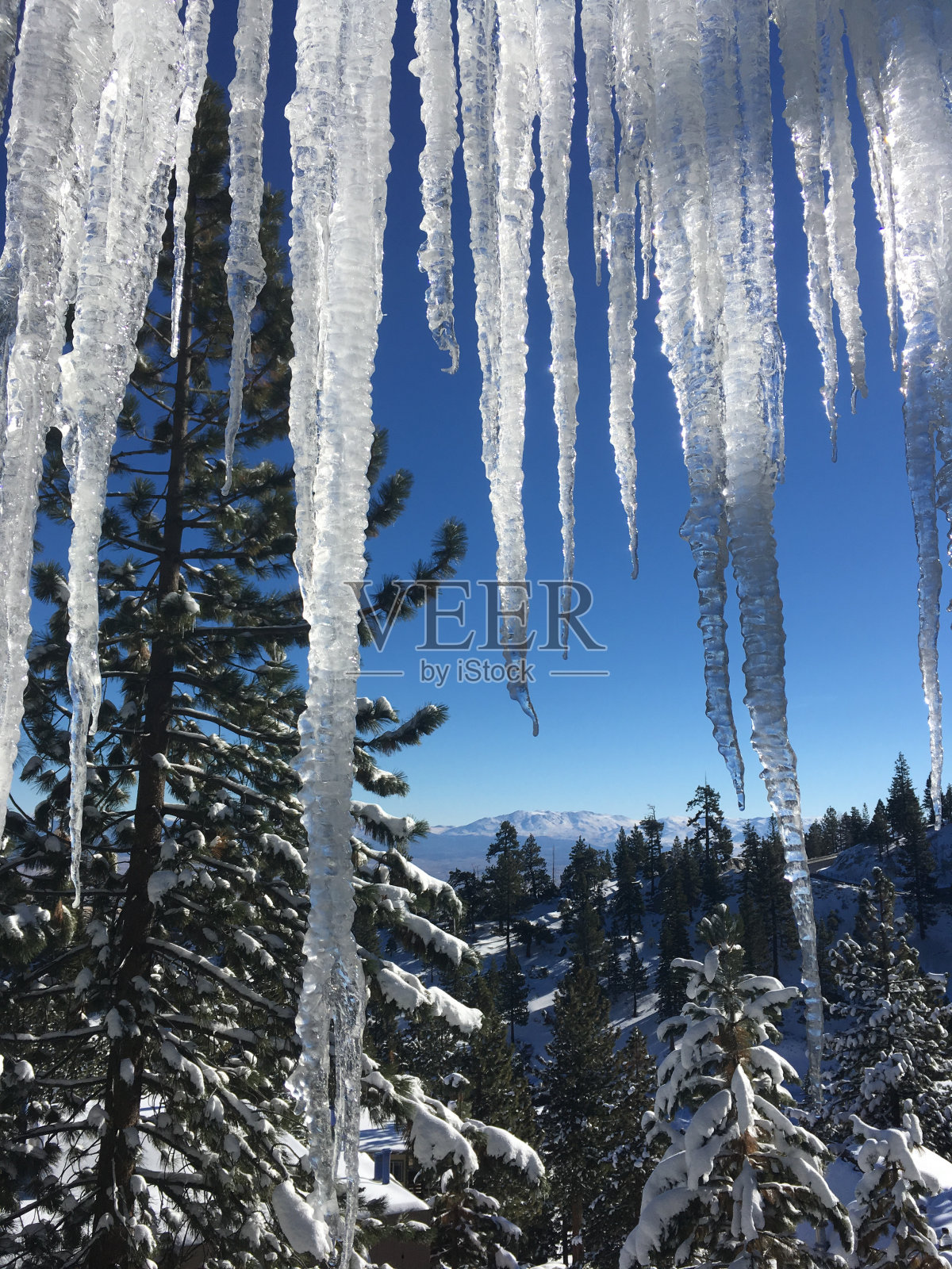 冰柱在冬天照片摄影图片