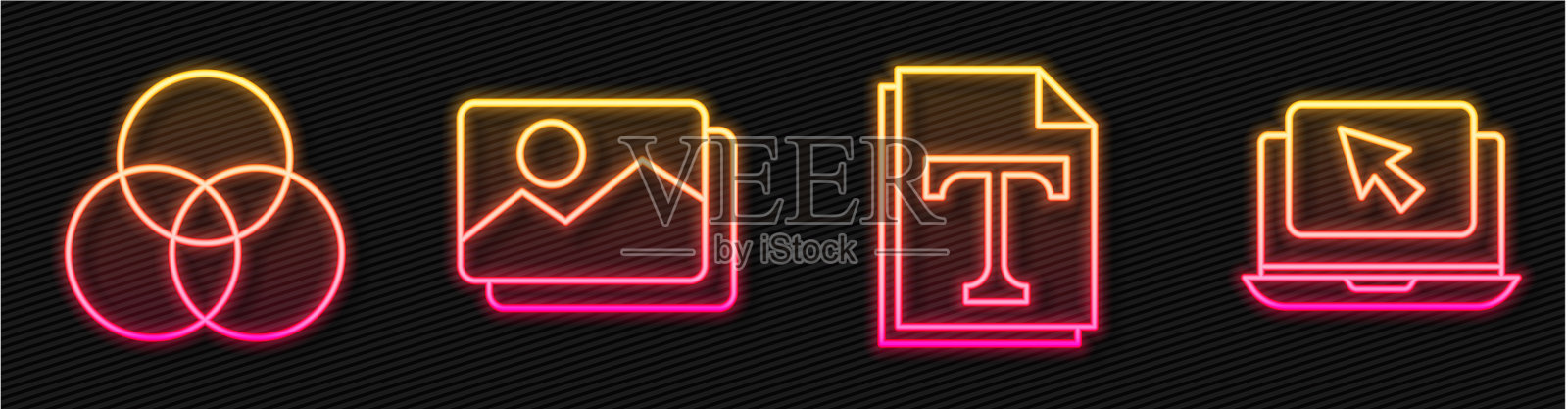 设置行文本文件文档RGB和cmyk颜色图标素材