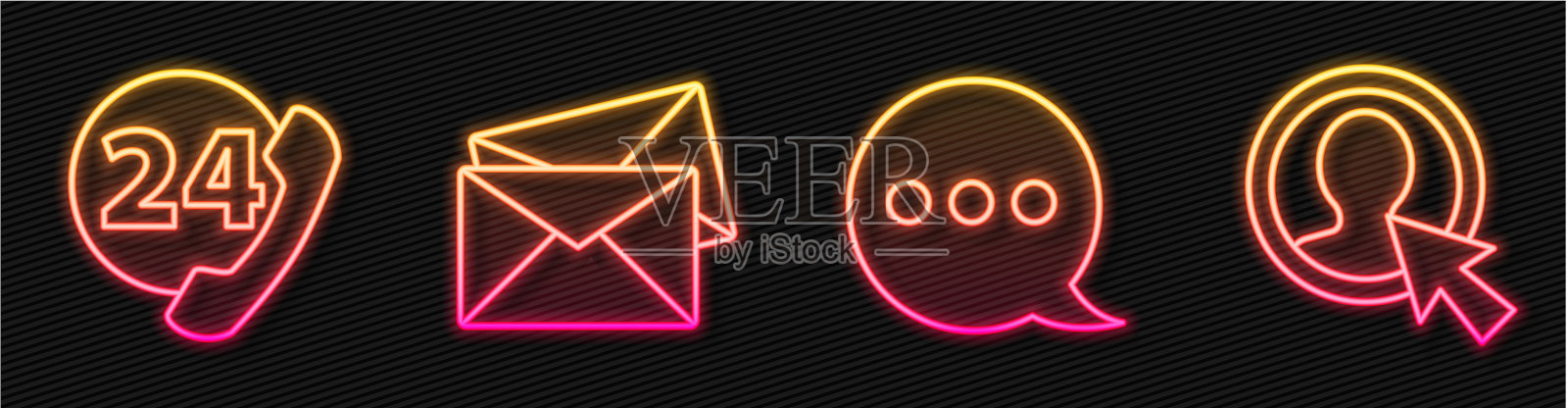 设置24小时语音泡聊电话图标素材