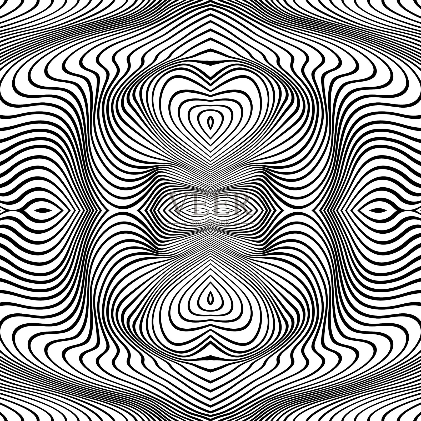 抽象线条模式波背景插画图片素材