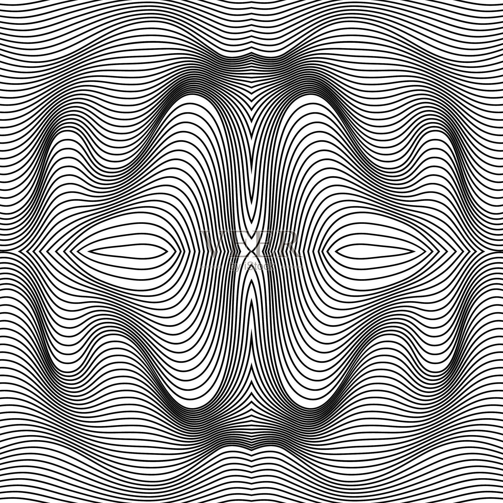 抽象线条模式波背景插画图片素材