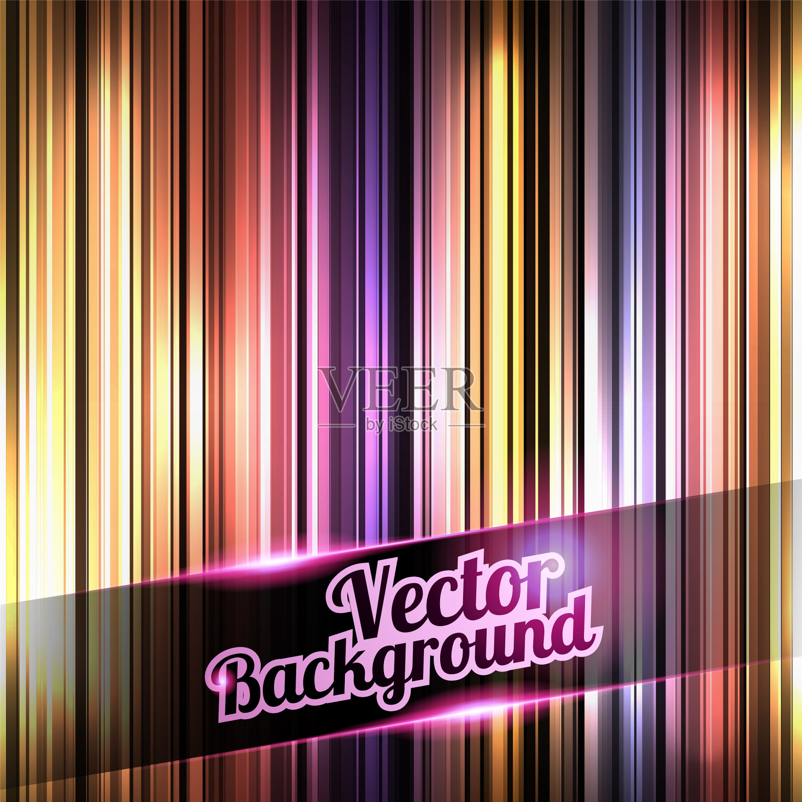 彩色和闪亮的条纹背景与地方插画图片素材