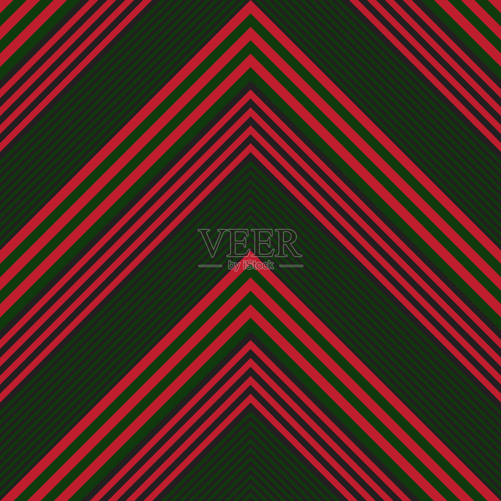 圣诞人字形斜条纹无缝插画图片素材