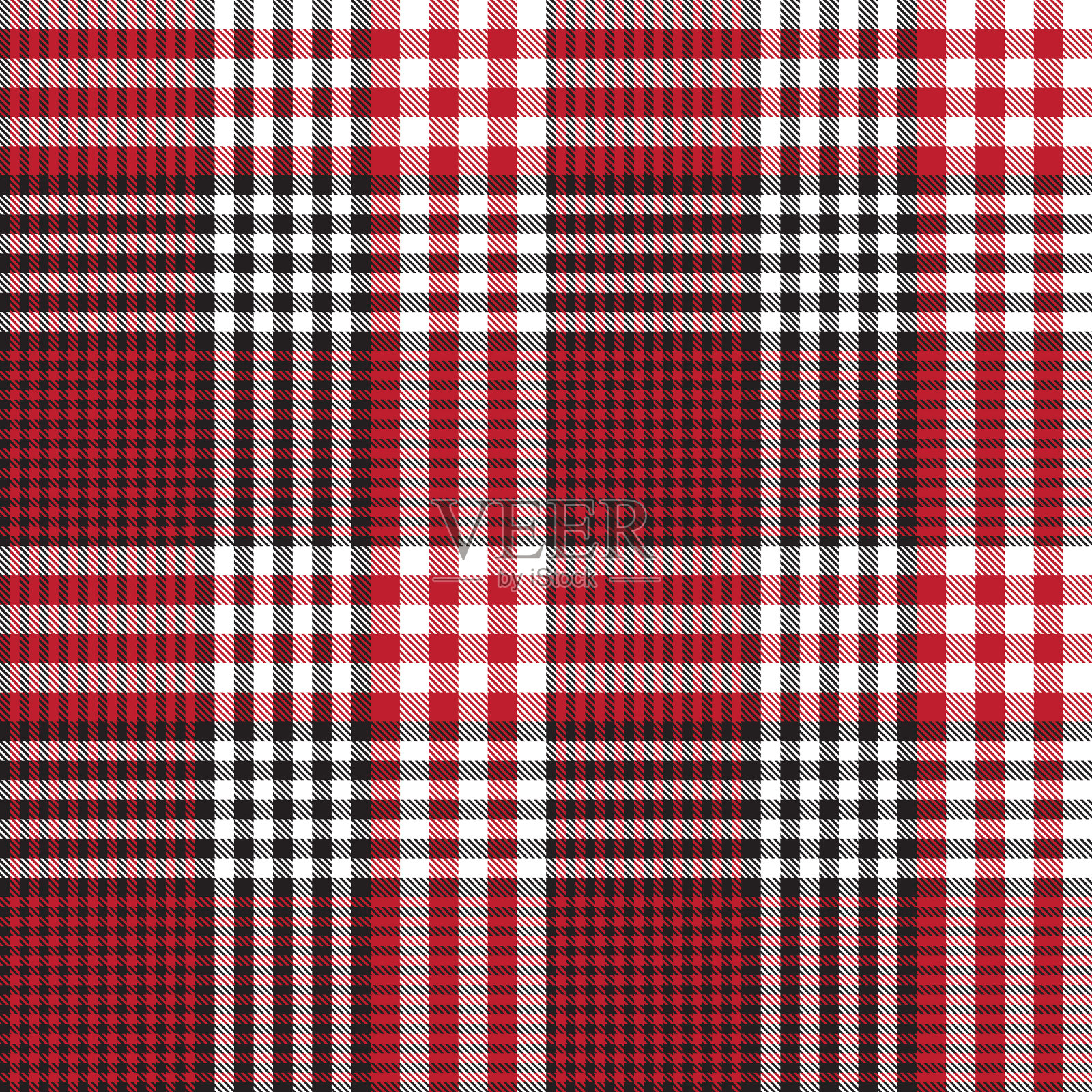 红格伦格子纹理无缝图案插画图片素材