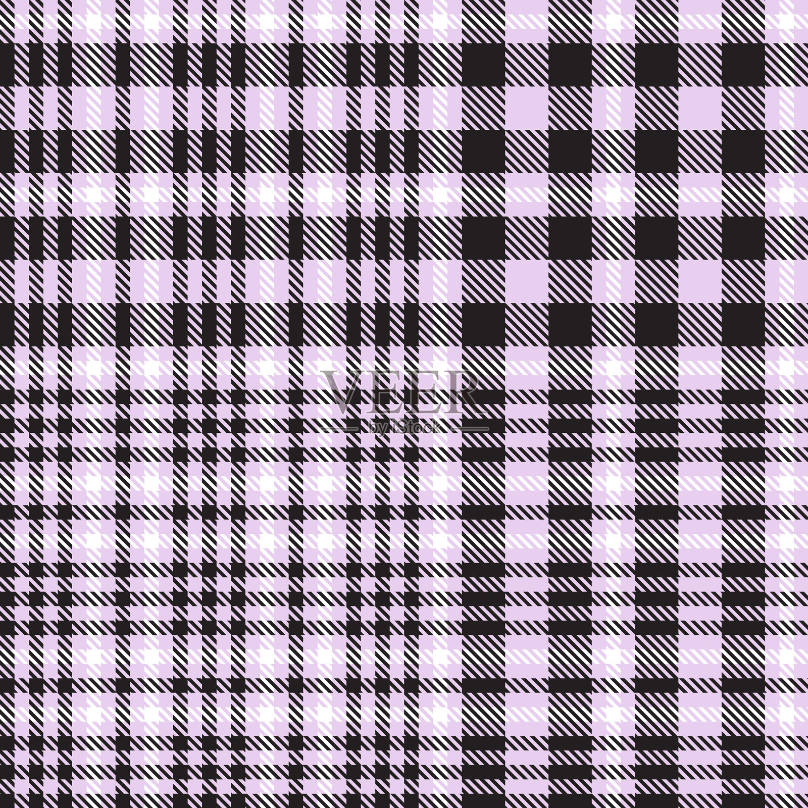 紫格伦格纹无缝图案插画图片素材