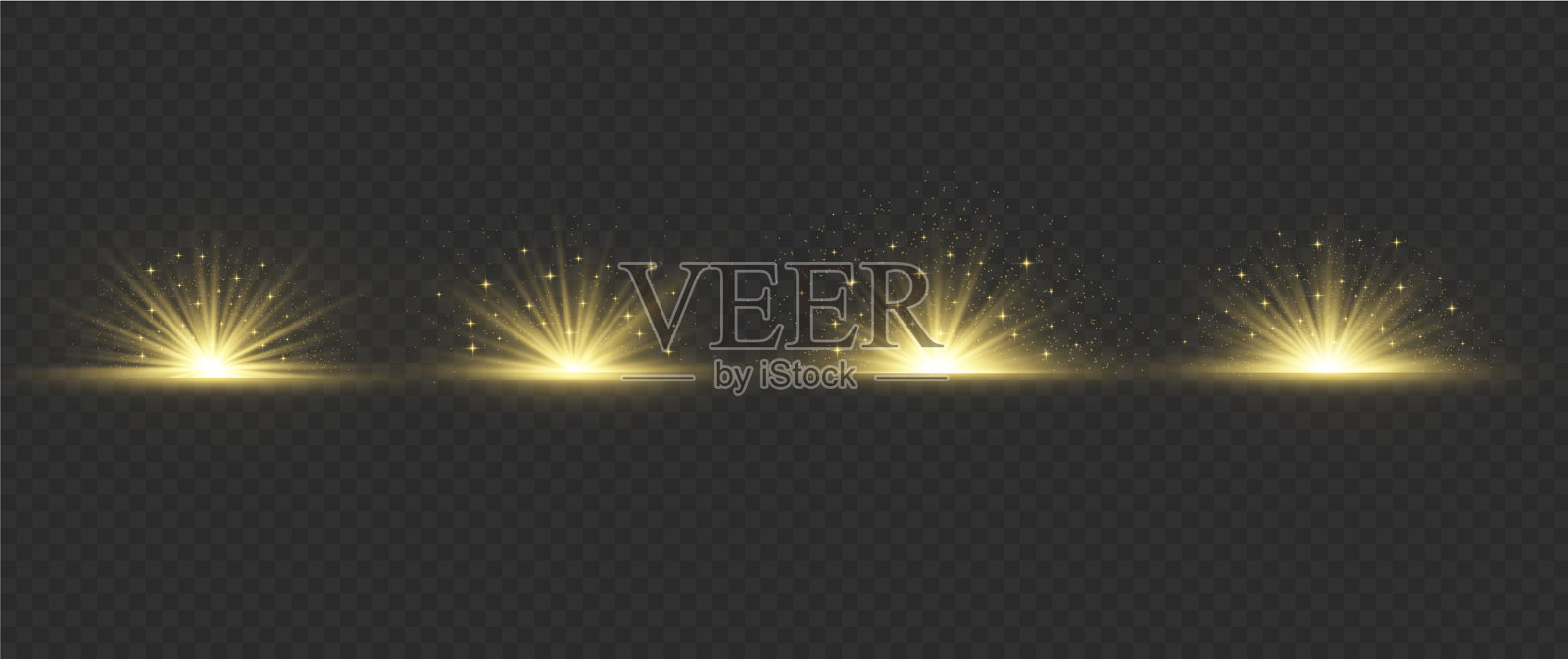 太阳射线光插画图片素材