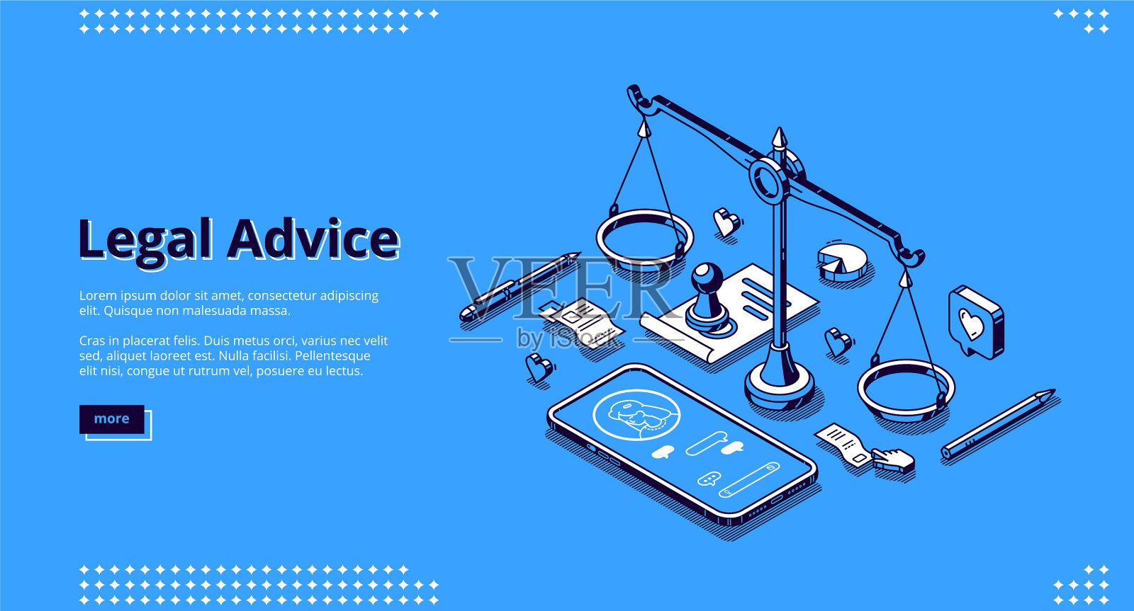 登陆页法律咨询服务插画图片素材