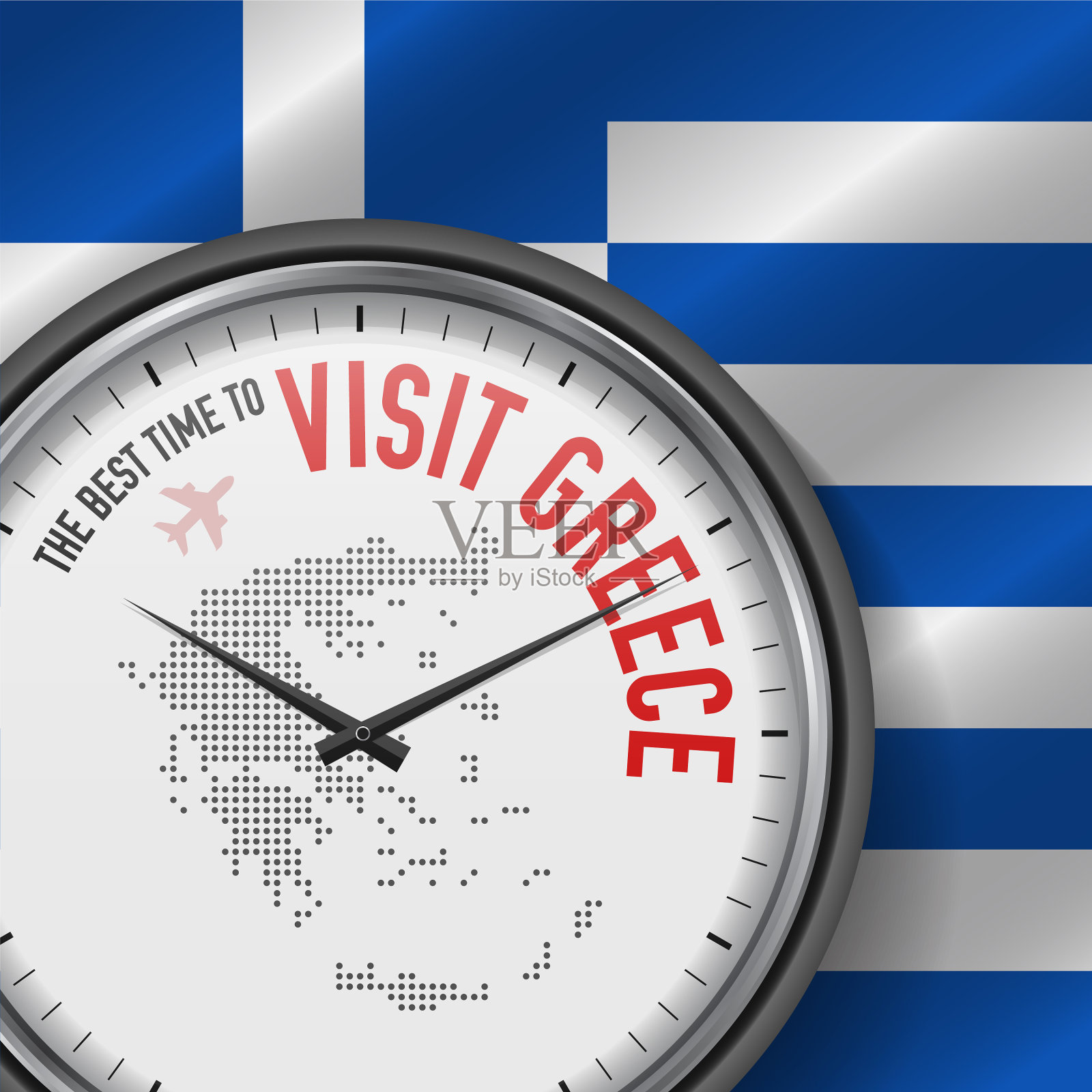 前往希腊旅游的最佳时间插画图片素材