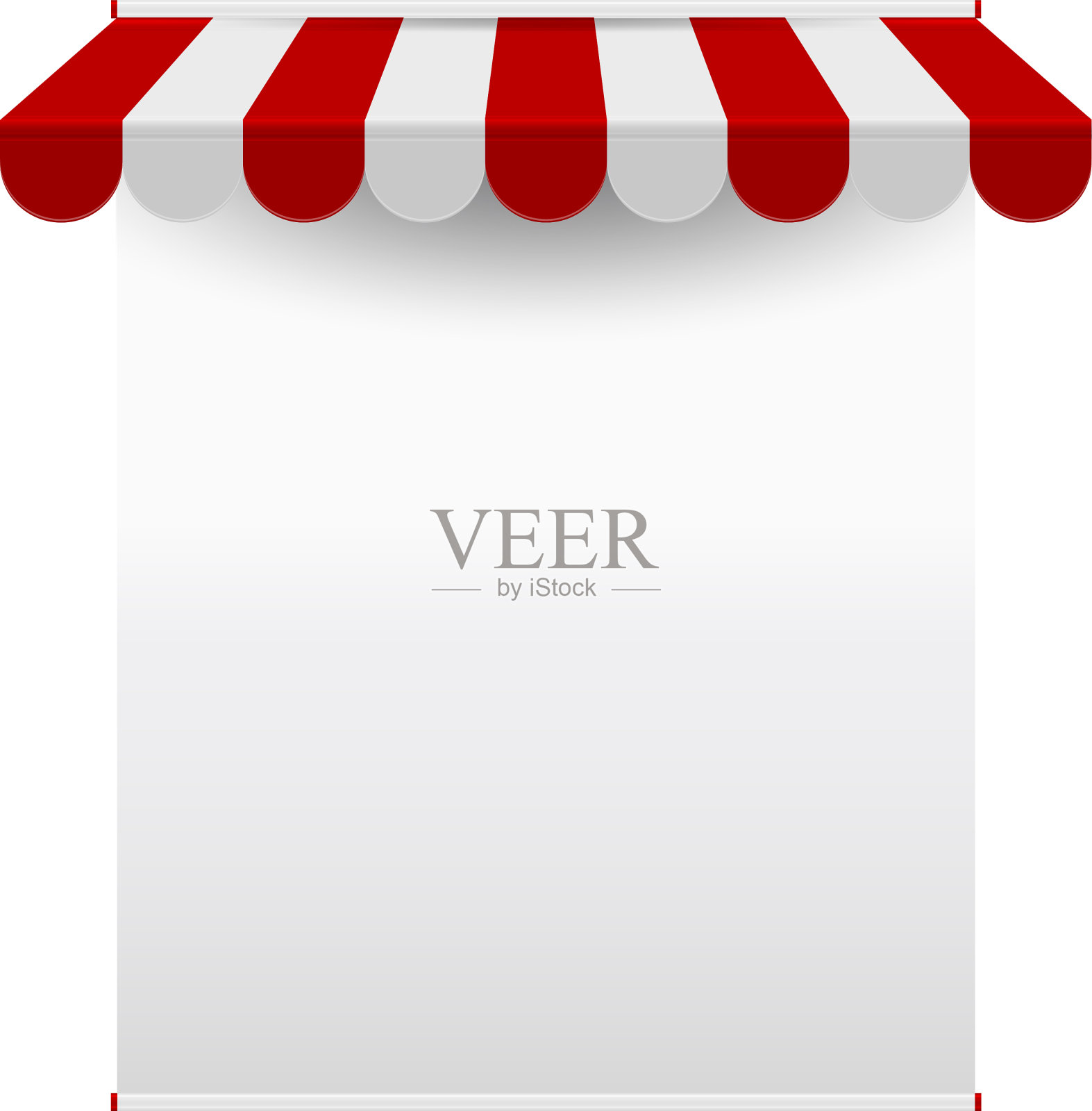 公告纺织品横幅模型与天篷设计元素图片