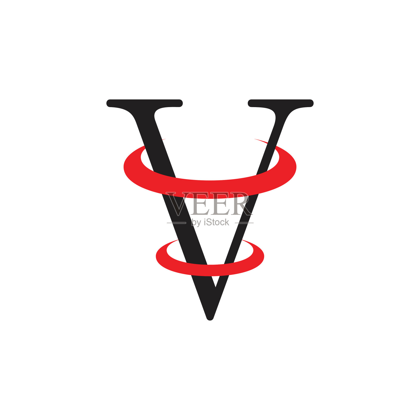 字母v运动动态标志图标素材