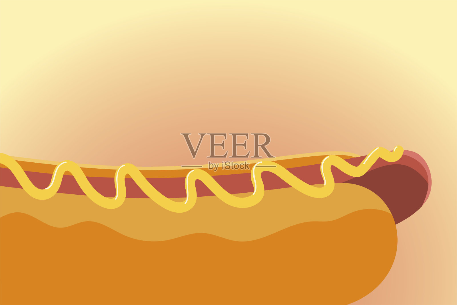 快餐热狗新鲜可口的图标孤立插画图片素材