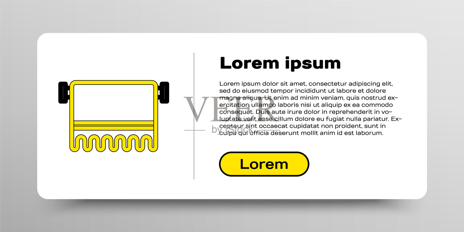 线毛巾在衣架图标孤立的白色背景。浴室毛巾图标。色彩斑斓的轮廓的概念。向量插画图片素材
