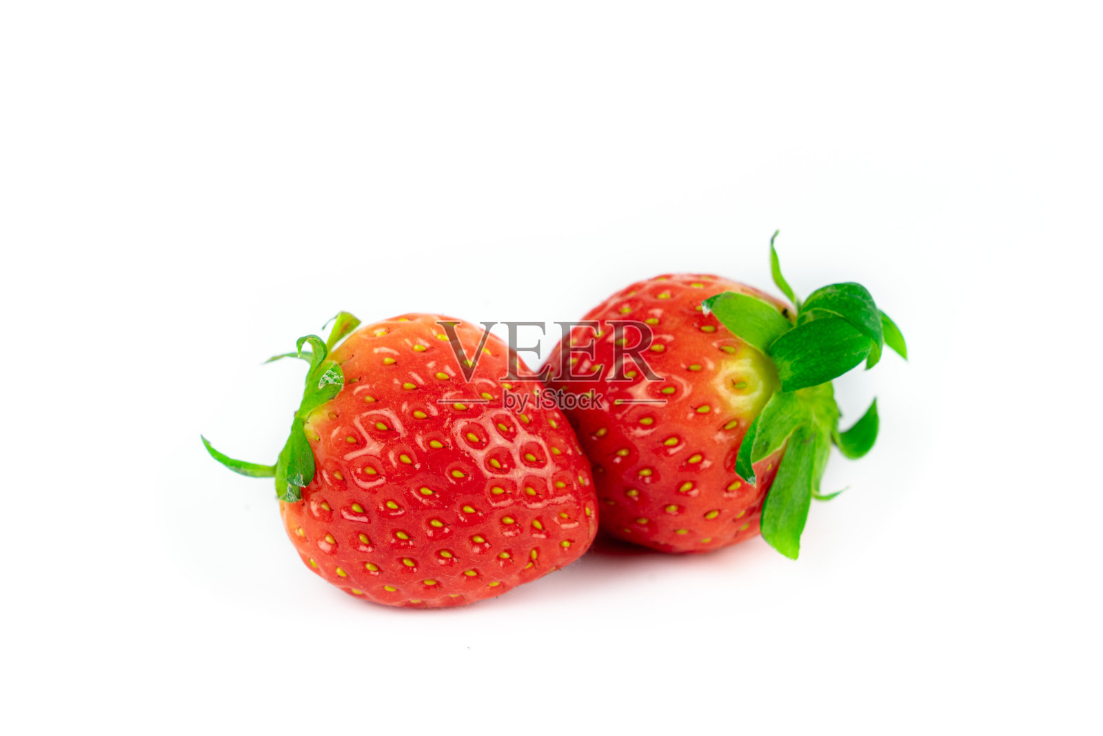 草莓孤立在白色背景照片摄影图片
