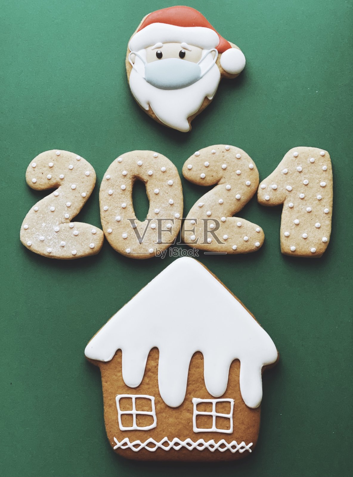 呆在家里为圣诞节的概念背景照片摄影图片