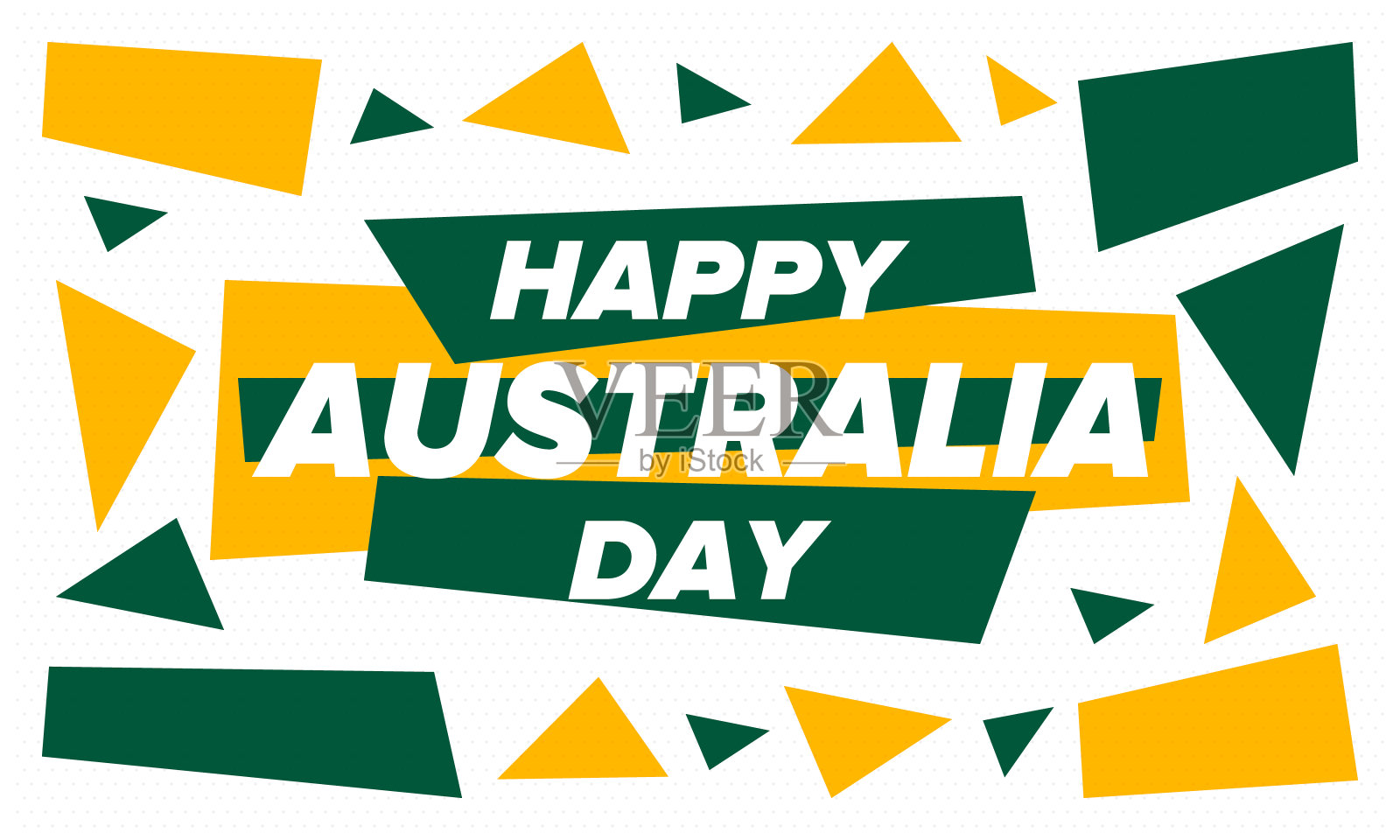 澳大利亚的一天。全国节日快乐，每年的1月26日庆祝。澳大利亚爱国主义元素。袋鼠轮廓。海报、卡片、横幅和背景。矢量图插画图片素材