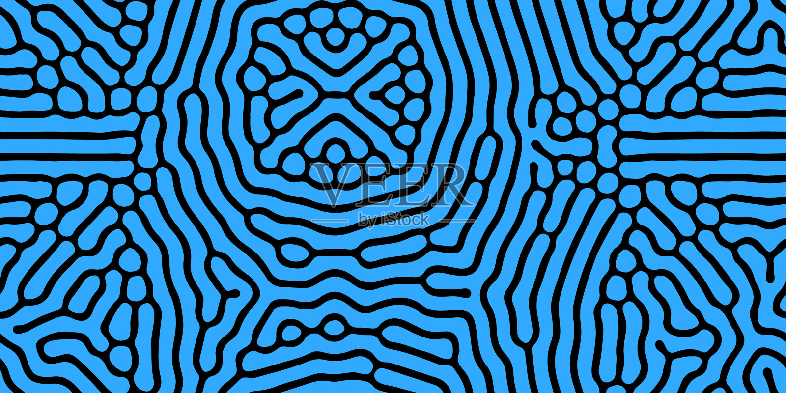 无缝有机生物图案抽象插画图片素材