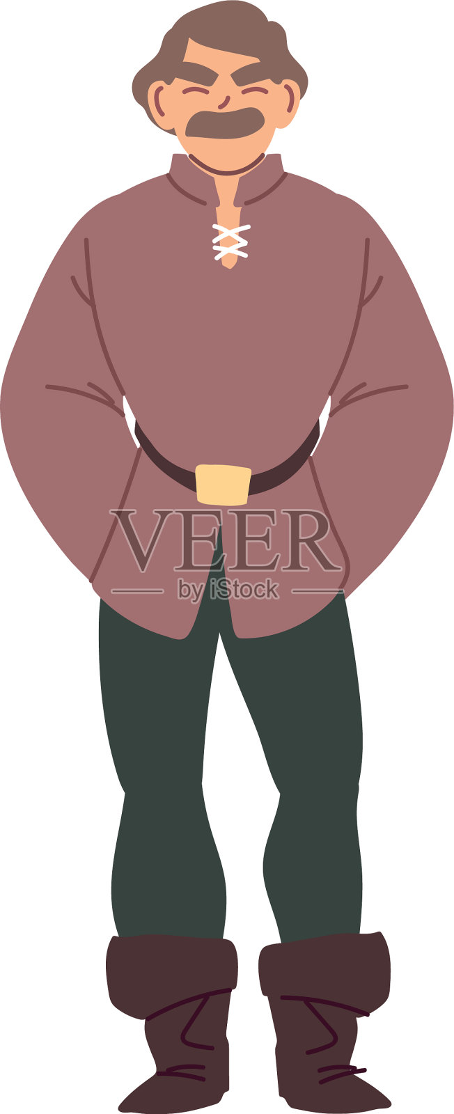 中世纪人物卡通设计设计元素图片