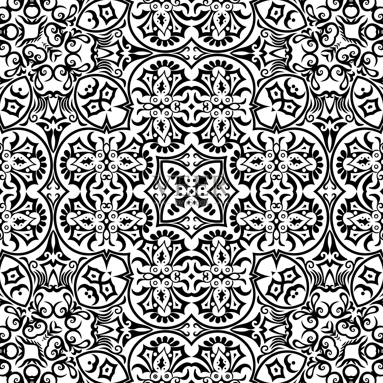 民族手绘装饰背景插画图片素材