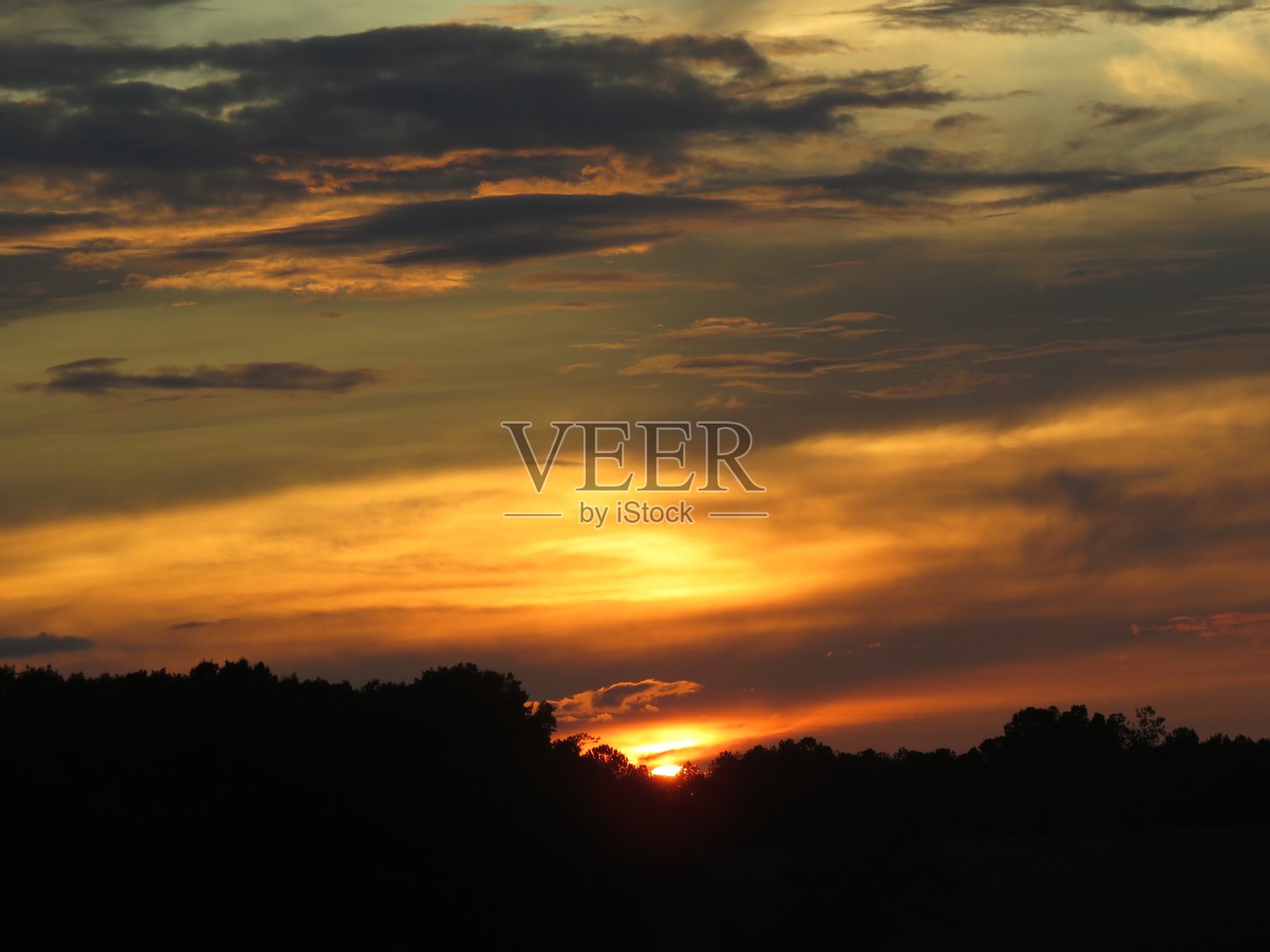 六十年代扎染日落照片摄影图片