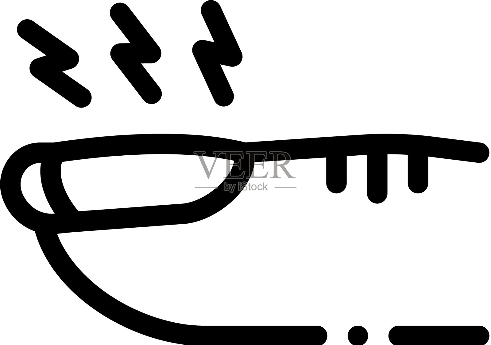 腐烂的指甲图标轮廓设计元素图片