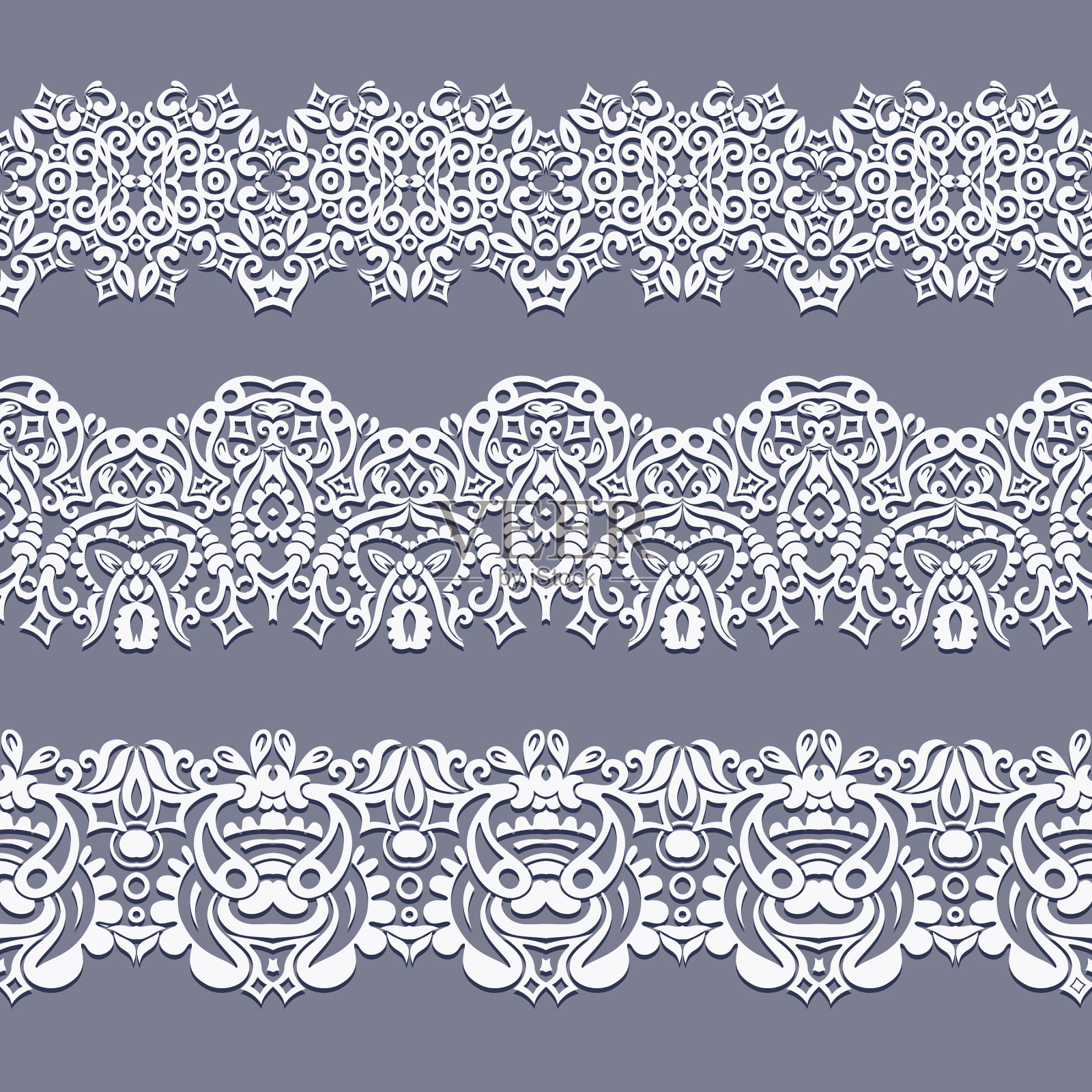 抽象民族自然无缝线条艺术条纹插画图片素材