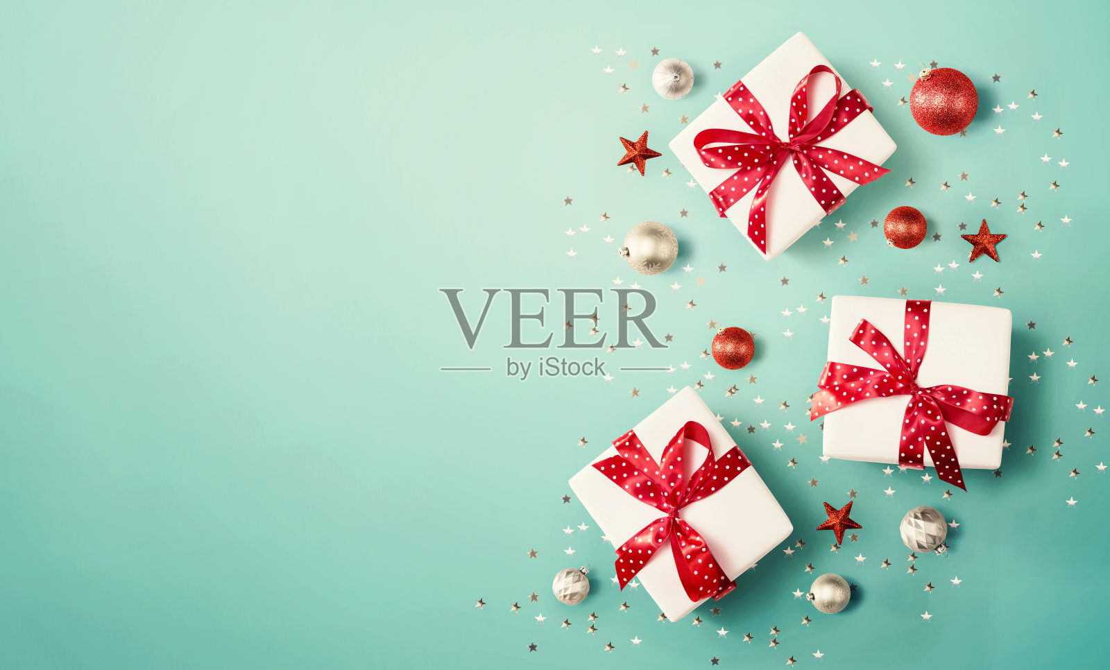 圣诞小礼品盒照片摄影图片