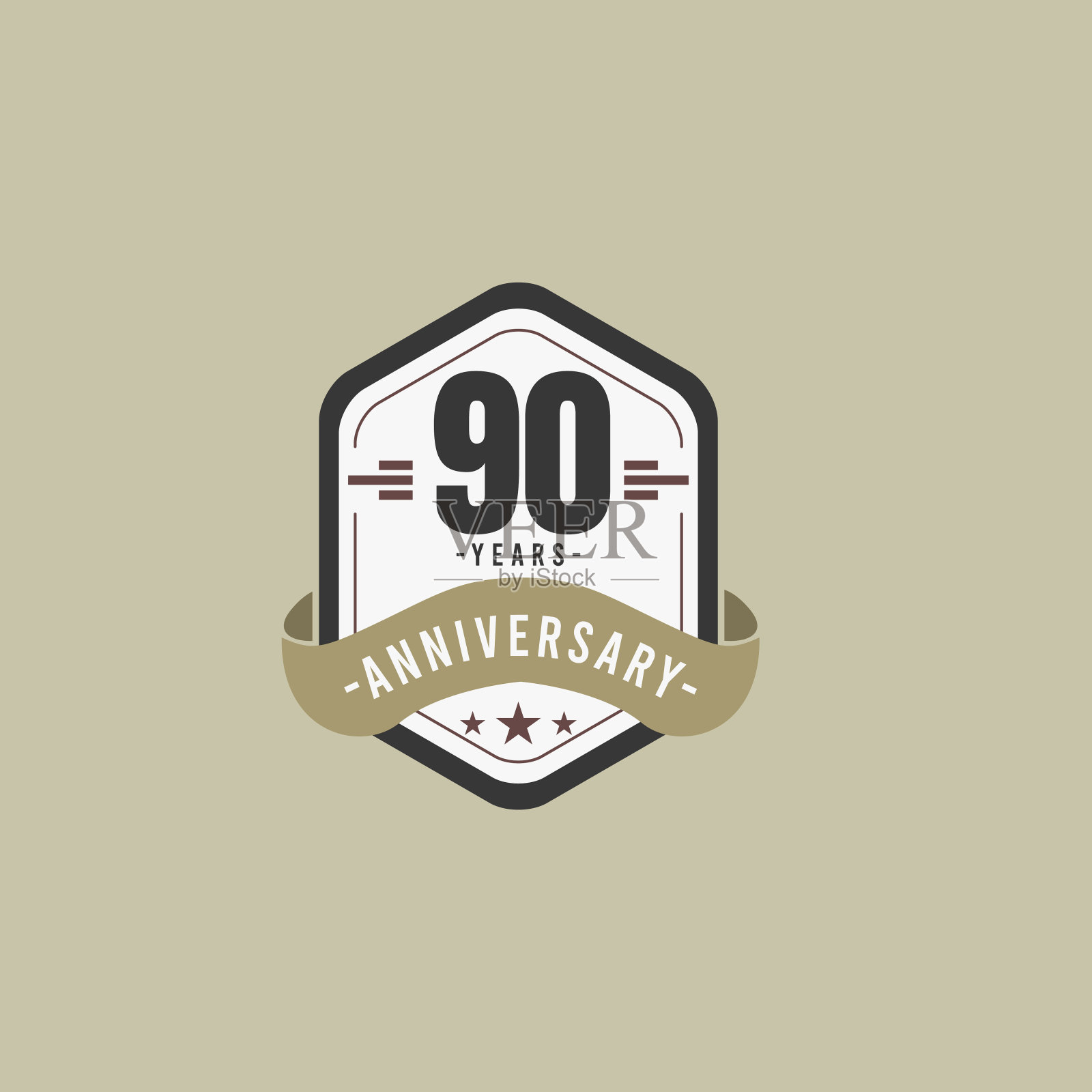 90周年庆典矢量模板设计插图插画图片素材