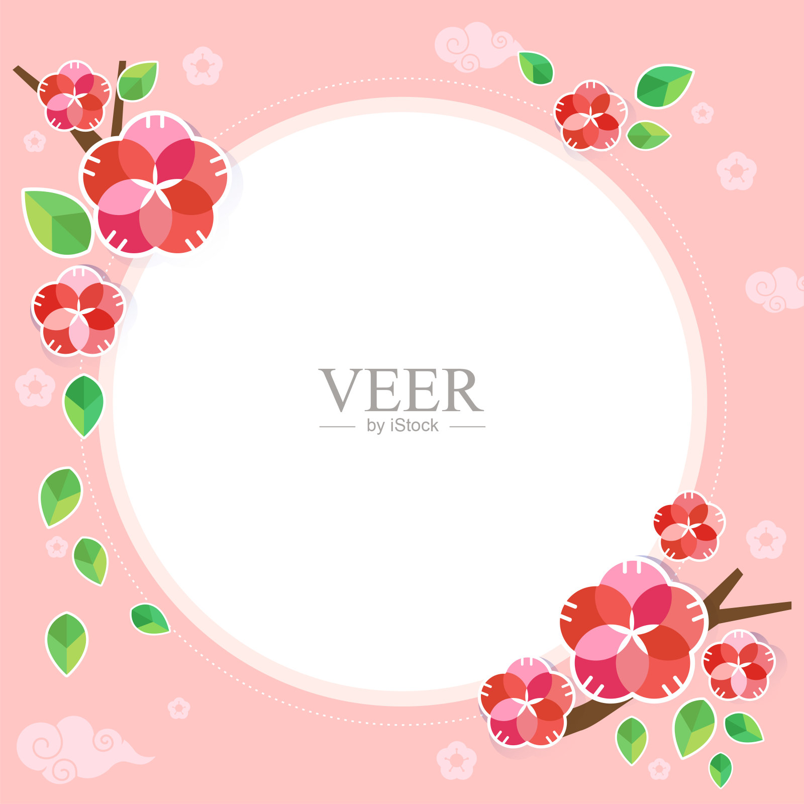 中国的花插画图片素材